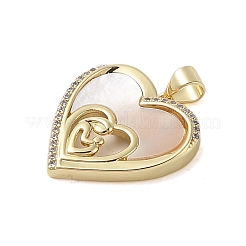 Латунные микропаве прозрачные подвески с фианитом KK-I712-51G-02