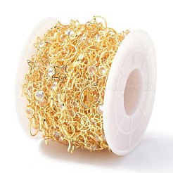 Цепочки ручной работы из латуни и фианита CHC-D029-32G