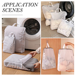 3 sac à linge en maille polyester avec fermeture éclair et poignées&nbsp;ABAG-TA0002-19