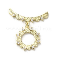 Fermagli a ginocchiera in ottone e zirconio cubico&nbsp;KK-C048-07G