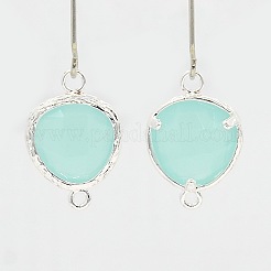 Соединители со стеклянными линзами из латуни с серебряным покрытием&nbsp;LS-GLAA-J024-02S