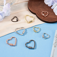 8 Stück 8 Farben Zinklegierung Schraubkarabiner Schloss Charms&nbsp;FIND-TA0009-81