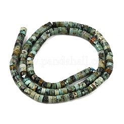 Hebras de cuentas de turquesa africana natural (jaspe)&nbsp;G-H230-94