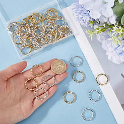 80 шт. 2-х цветные литые соединительные кольца FIND-SC0008-50