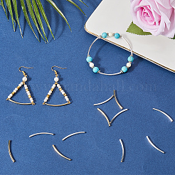 40шт 2 цвета латунные бусины трубки&nbsp;KK-CN0002-91