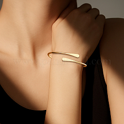 4шт. 2-цветные простые браслеты из сплава для женщин&nbsp;BJEW-GO0001-04