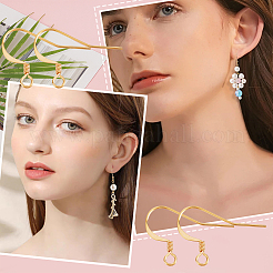 120 шт латунные серьги крючки KK-BBC0002-49