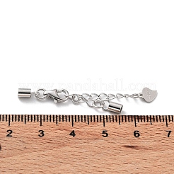 925 удлинитель цепи панцирного плетения из стерлингового серебра с родиевым покрытием STER-G039-03D-P