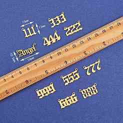 Kit di risultati per la creazione di gioielli con ciondolo con numero&nbsp;DIY-SZ0006-37