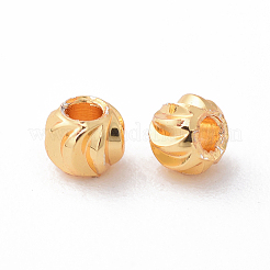 Латунная гофрированная бисера&nbsp;LS-X-KK-P117-12G