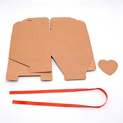 Scatola regalo di carta kraft&nbsp;CON-WH0072-64