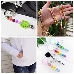 200шт круглые пищевые экологически чистые силиконовые бусины&nbsp;SIL-CJ0001-90