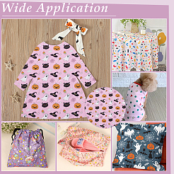 Polyester-Baumwollstoff mit Halloween-Print&nbsp;FIND-WH0152-646