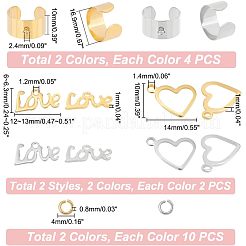 Набор для самостоятельного изготовления кольца-манжеты с подвеской в виде любви STAS-UN0039-60