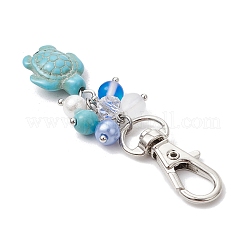 Подвески из искусственной бирюзы в виде морской черепахи&nbsp;HJEW-JM03009-03