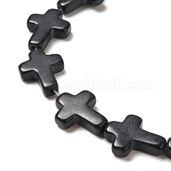 Нити из синтетических бирюзовых бусин&nbsp;G-P507-06E