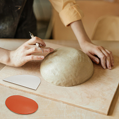 Изогнутый инструмент для резьбы по глине из нержавеющей стали DIY-FG0005-51