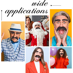 Тканевые брови и бороды для костюмов для косплея&nbsp;DIY-WH0542-54B