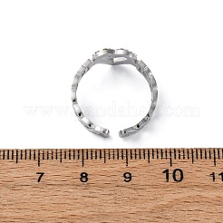 Нержавеющая сталь 304 с регулируемыми манжетами из стразов RJEW-Q020-16P