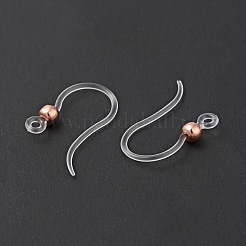 Крючки для сережек из прозрачной смолы&nbsp;RESI-G050-01RG