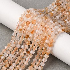 Природный желтый кварц нитей бисера&nbsp;LS-G-G155-B03-02