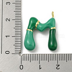 Messing Emaille-Anhänger&nbsp;X-KK-E093-03G-M