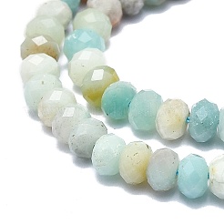 Натуральный цветок амазонитовые бусины пряди G-F715-096