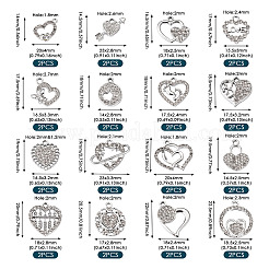 32шт 16 стильные подвески из сплава со стразами ALRI-TA0001-16