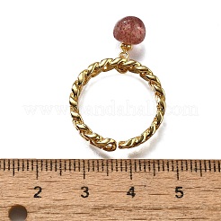 Латунные кольца-манжеты для женщин RJEW-Z085-03G-04