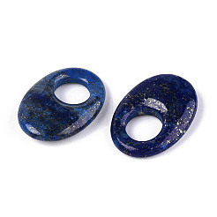 Natürliche Lapislazuli-Anhänger mit großem Loch&nbsp;G-N348-06A-01