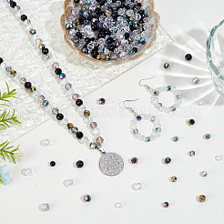 400шт 10 цвета гальванические стеклянные бусины&nbsp;EGLA-PH0001-91