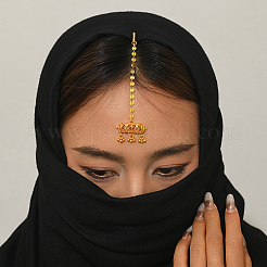 Haarverlängerungskette aus Messing mit Quasten im Ethno-Stil und Zirkonia für Damen&nbsp;PU2601