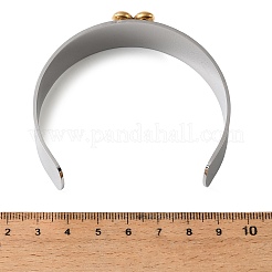 Bracciali a polsino in acciaio inossidabile 304 bicolore&nbsp;BJEW-D465-05B-GP