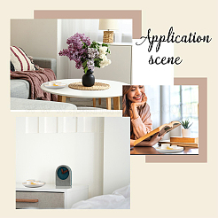 Круглый керамический держатель для благовоний AJEW-WH20072-09