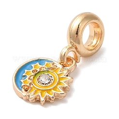 Подвеска из сплава с кристаллами и стразами в европейском стиле PALLOY-S189-14G