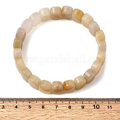 Natürliche Topas-Jade-Perlenarmbänder zum Stretch für Damen und Herren&nbsp;BJEW-D461-02I