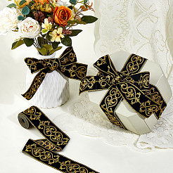Polyester-Jacquardband mit Blumenmuster im chinesischen Stil&nbsp;OCOR-WH0101-36C