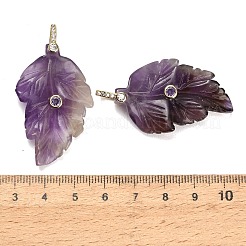 Natürlichen Amethyst Edelsteinanhänger&nbsp;G-K372-06G-A03