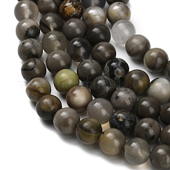 Нити бусин из натурального вулканического агата&nbsp;G-G305-A01-8mm