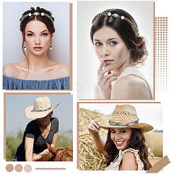 3 комплект из 3 стилей: сплав и полиэстер&nbsp;AJEW-GF0011-92