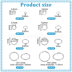 Открытые соединительные кольца из нержавеющей стали 304 STAS-PH0006-83