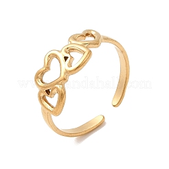 Регулируемые манжеты из нержавеющей стали 304 для женщин&nbsp;RJEW-F199-03G