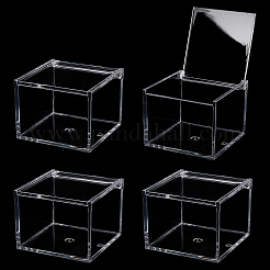Прозрачные акриловые упаковочные коробки с откидной крышкой CON-WH0110-36B
