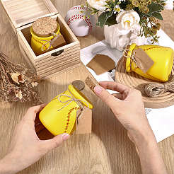 12 шт. стеклянная чашка для пудинга с бейсбольным принтом&nbsp;CON-BC0007-68