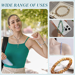 175шт 7 цвета гальванические стеклянные бусины GLAA-GA0002-37