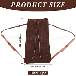 Рюкзаки из флокированного волокна с завязками&nbsp;ABAG-WH20019-02B