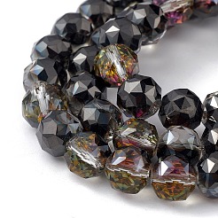 Прозрачные стеклянные бусины гальваническим пряди&nbsp;EGLA-F154-HP02