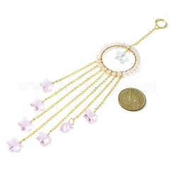 Стеклянные подвески в виде звезд&nbsp;HJEW-JM01113-02