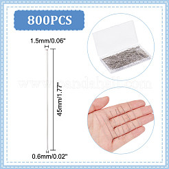 800 шт. штифты с плоской головкой из нержавеющей стали 304 STAS-UN0054-03