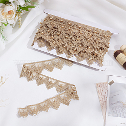 5 ярд полиэстеровой и АБС пластиковой искусственной жемчужной кружевной ленты OCOR-WR0001-78